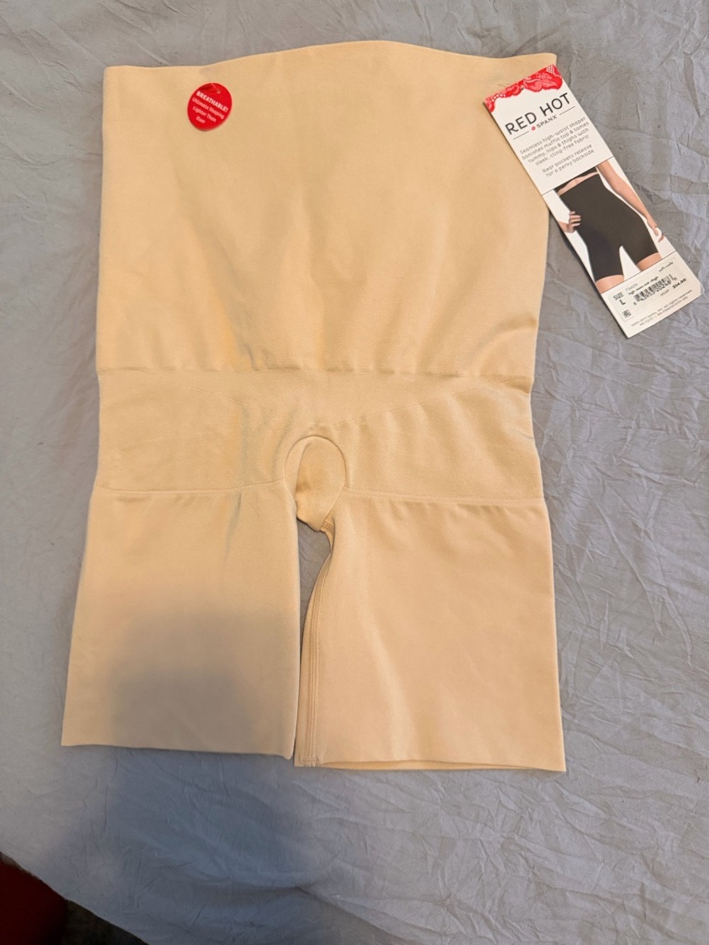 Spanx Red Hot shape wear high rise mid thigh size L